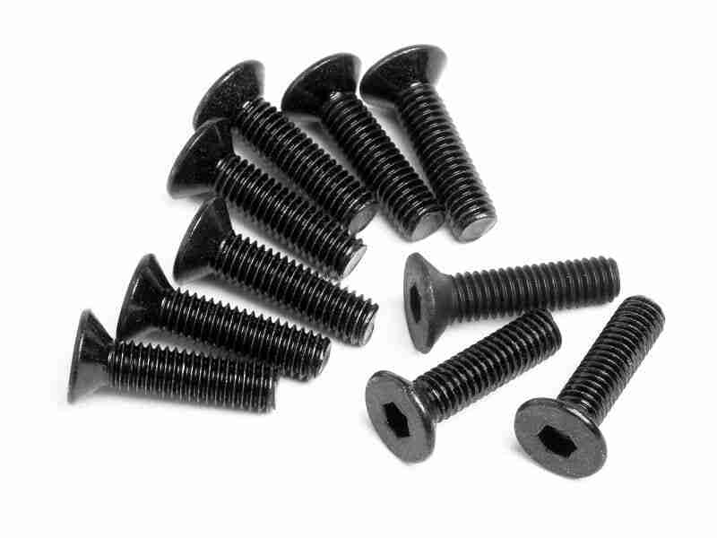 z084_z084_01p_800_600 HPI Z084 Flat Head Screw M3X12mm (Hex Socket/10Pcs)