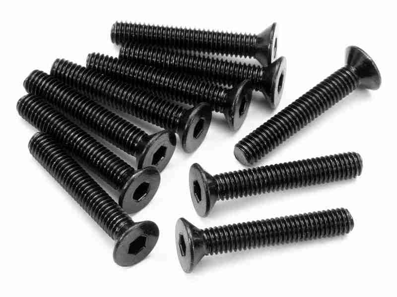 z086_z086_01p_800_600 HPI Z086 Flat Head Screw M3X18mm (Hex Socket/10Pcs)