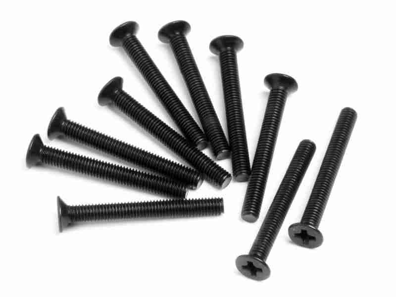 z349_z349_01p_800_600 HPI Z349 Flat Head Screw M3X26mm (10Pcs)