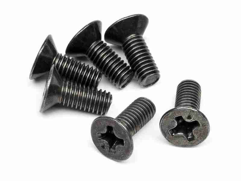 z526_z526_01p_800_600 HPI Z526 Flat Head Screw M3 X 8mm (6 Pcs)
