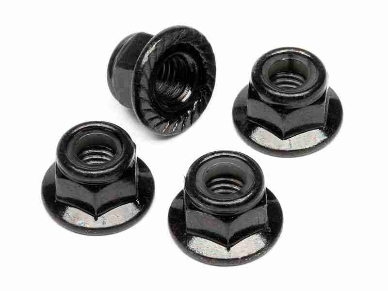 z682_z682_01p_800_600 HPI Z682 Flanged Lock Nut M5 (Black/4Pcs)