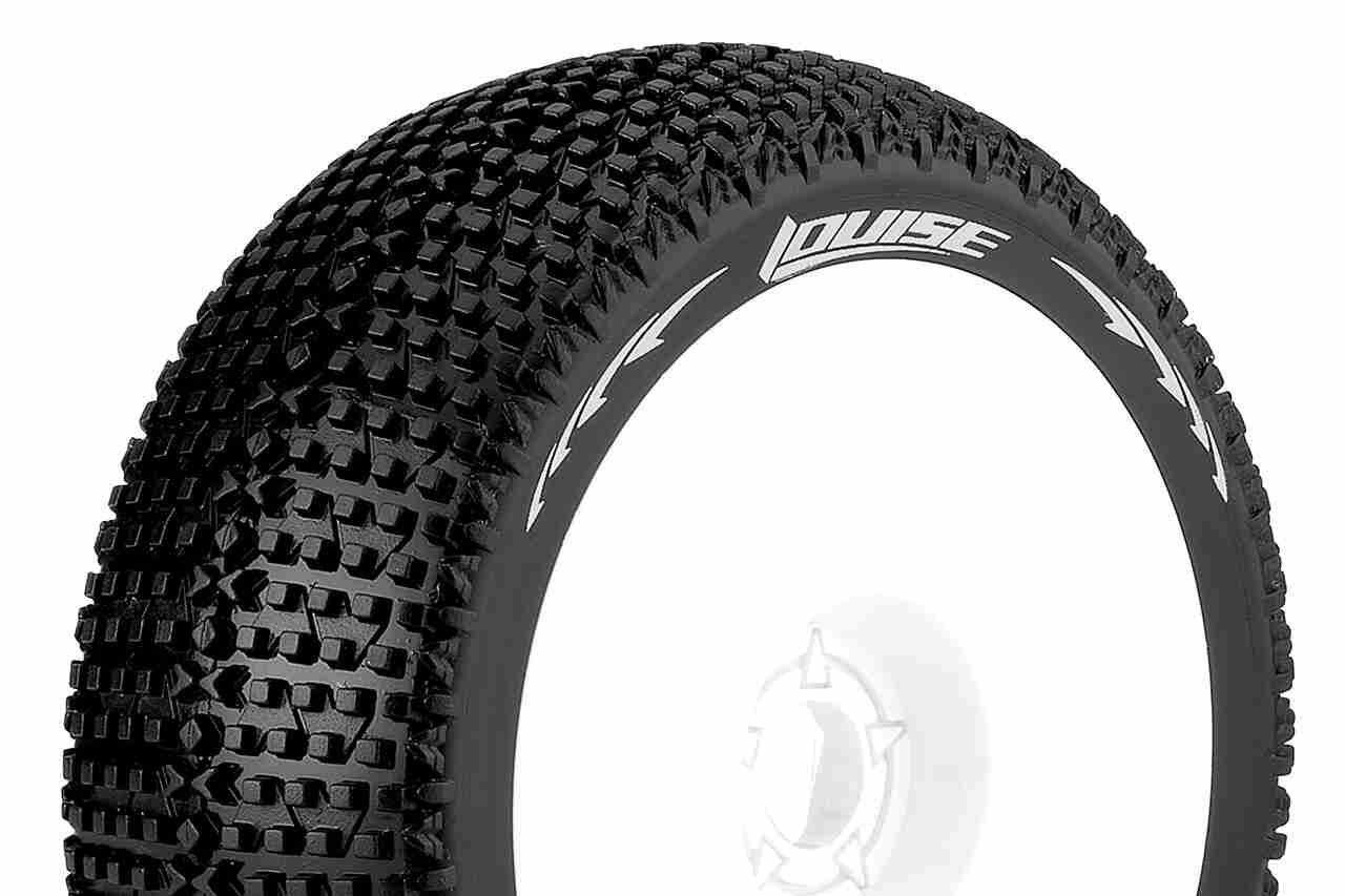 Louise RC B-TURBO 1/8 Buggy Tire Set Super Soft Louise RC B-TURBO 1/8 Buggy Tire Set Super Soft