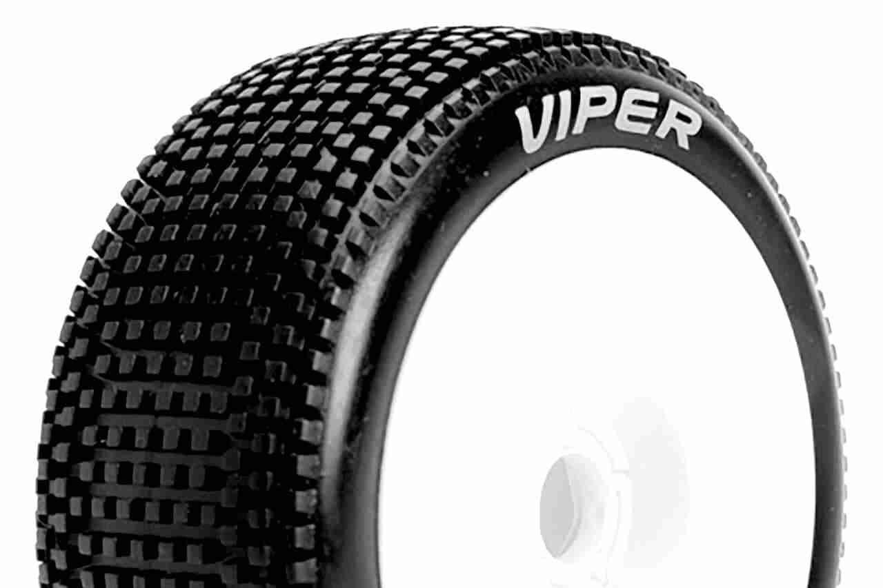 Louise RC B-VIPER-JA 1/8 Buggy Tire Set Super Soft Louise RC B-VIPER-JA 1/8 Buggy Tire Set Super Soft