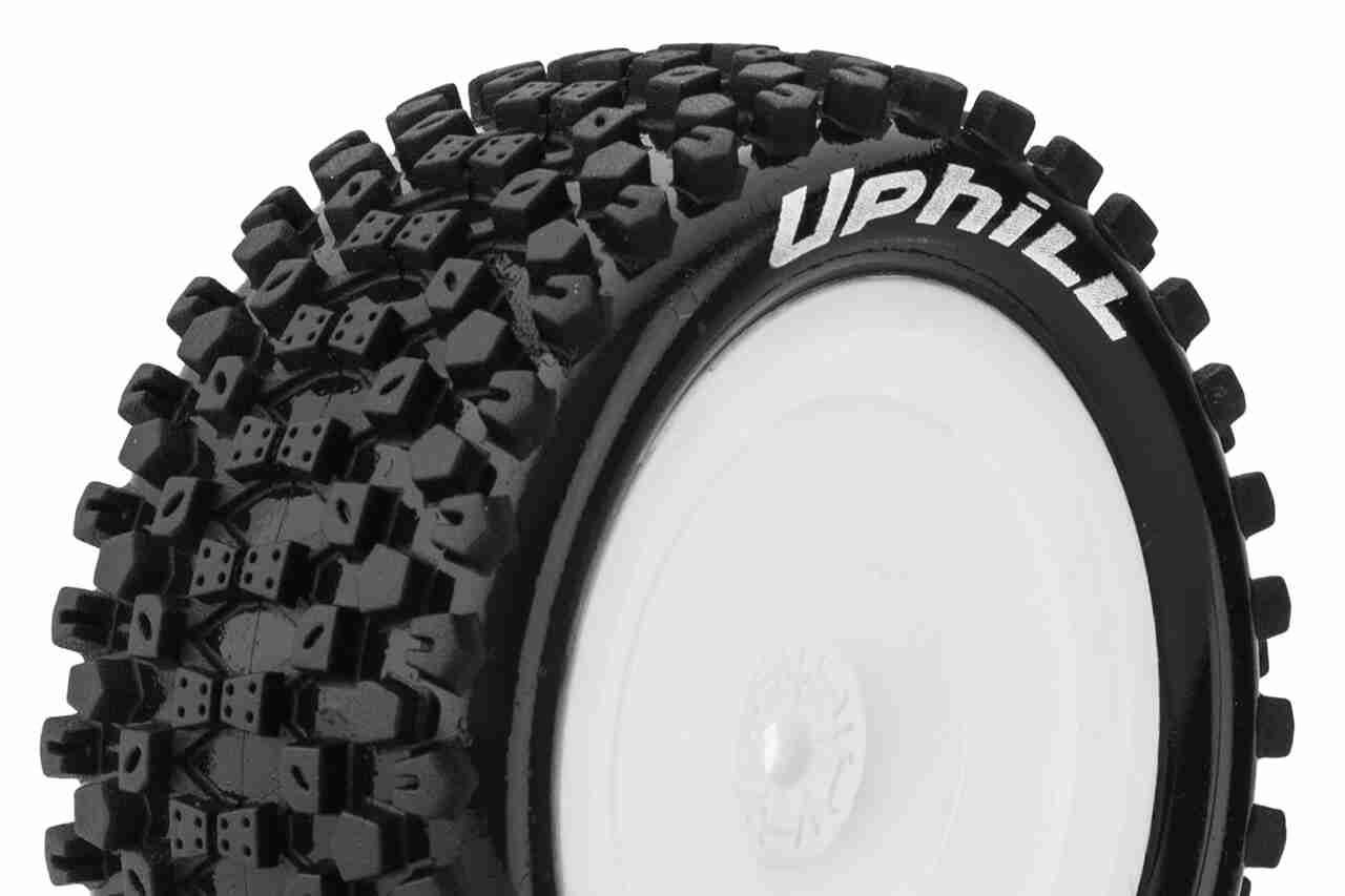 Louise RC E-UPHILL 1/10 Buggy Tire Set Soft White Wheels Louise RC E-UPHILL 1/10 Buggy Tire Set Soft White Wheels