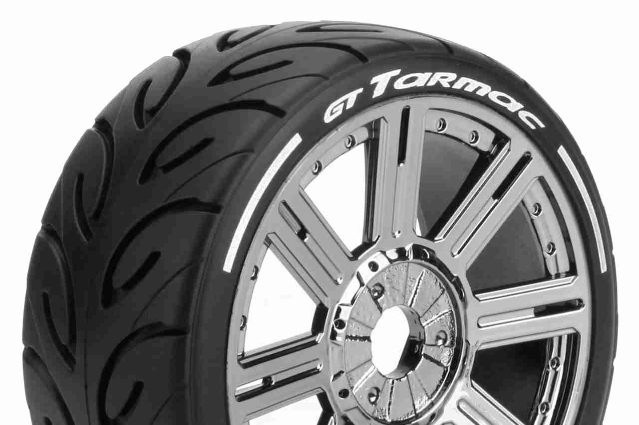 Louise RC MFT GT-TARMAC 1/8 Buggy Tire Set Soft Black Chrome Louise RC MFT GT-TARMAC 1/8 Buggy Tire Set Soft Black Chrome