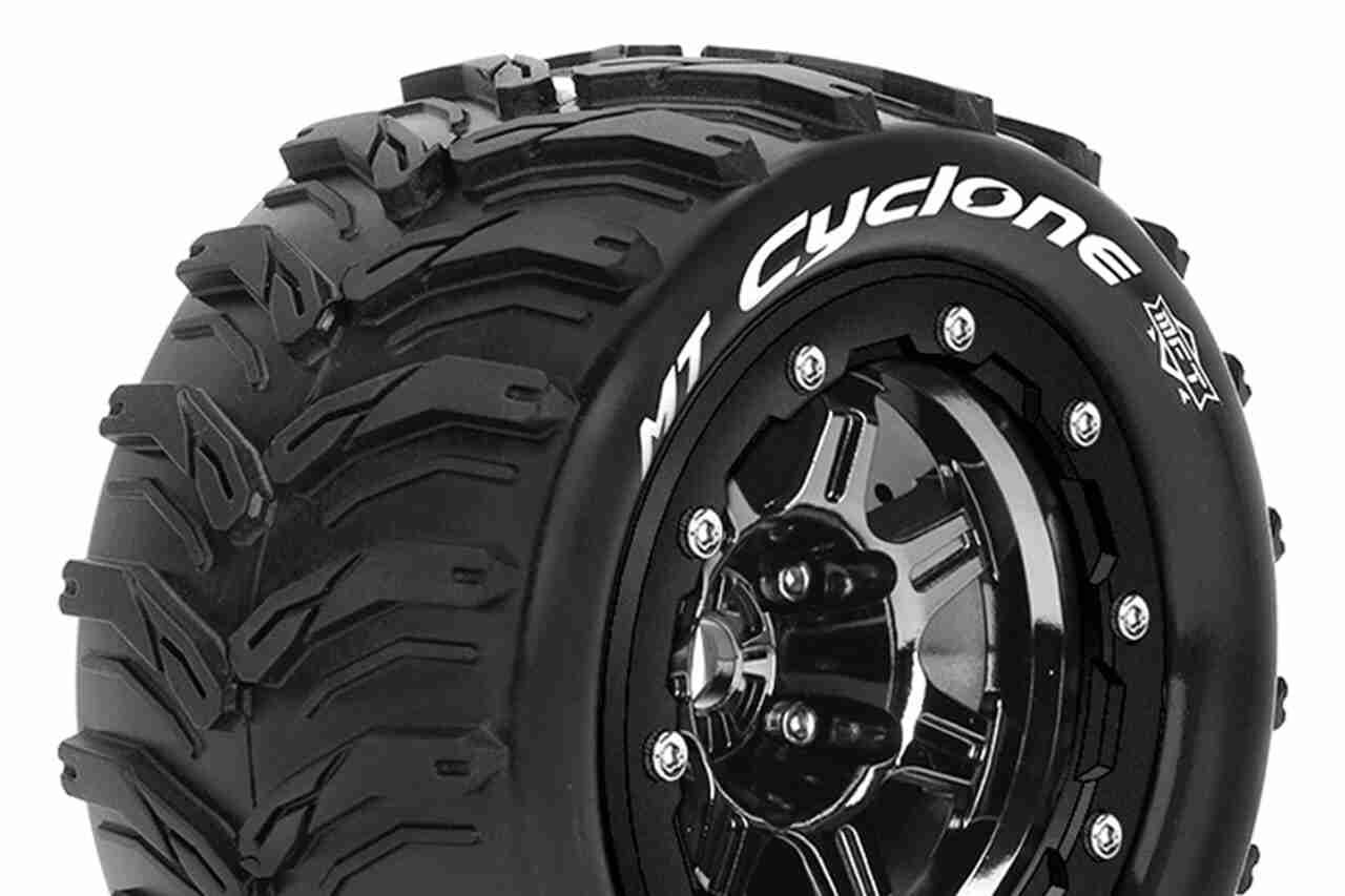 Louise RC MFT MT-CYCLONE Tire Set for Maxx Sport Black Chrome Louise RC MFT MT-CYCLONE Tire Set for Maxx Sport Black Chrome