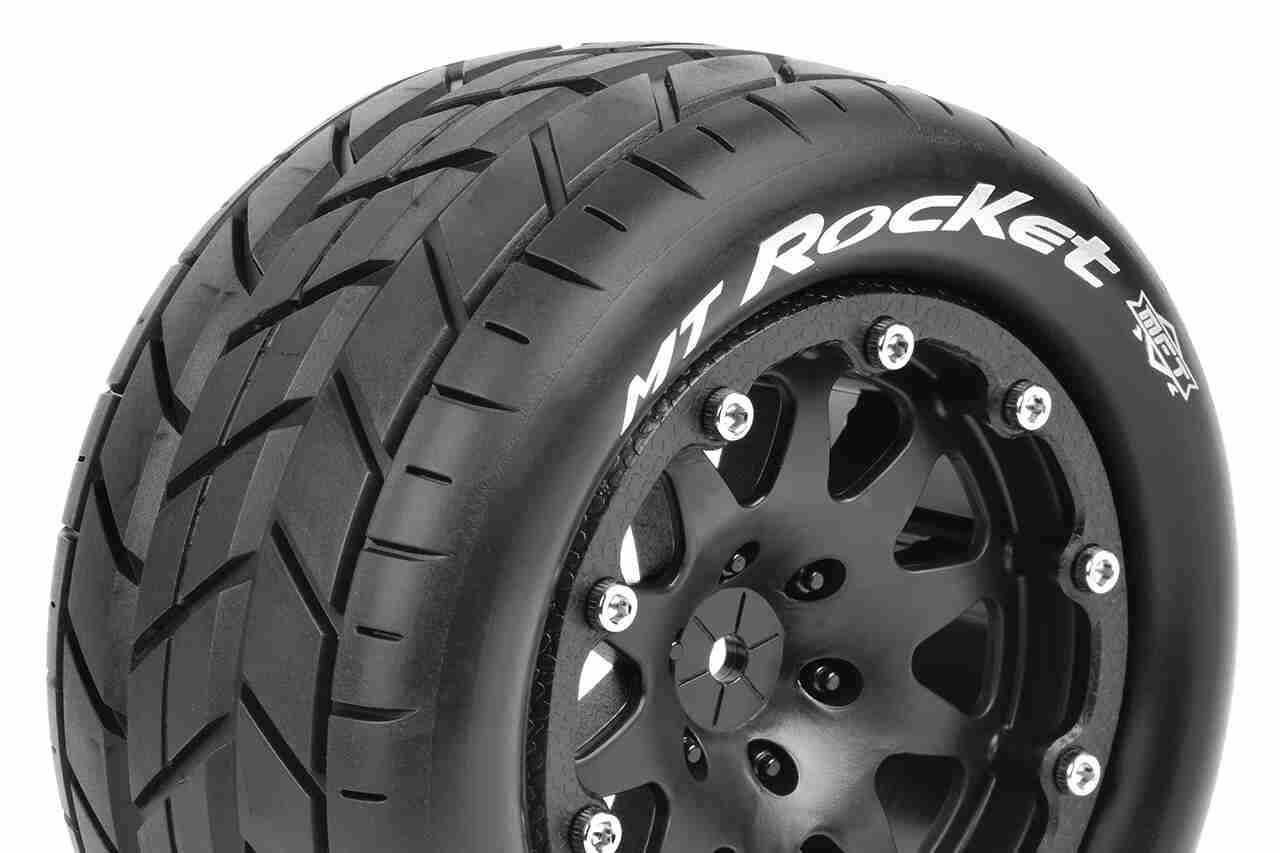 Louise RC MFT MT-ROCKET 1/10 Monster Truck Tire Set Sport Black Louise RC MFT MT-ROCKET 1/10 Monster Truck Tire Set Sport Black