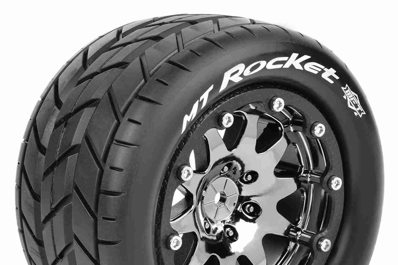 Louise RC MFT MT-ROCKET 1/10 Monster Truck Tire Set Sport Black Louise RC MFT MT-ROCKET 1/10 Monster Truck Tire Set Sport Black