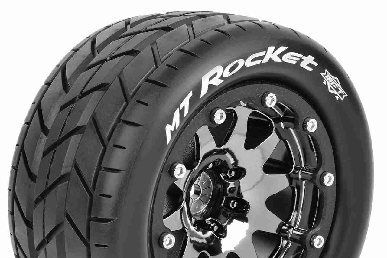 Louise RC MFT MT-ROCKET 1/10 Monster Truck Tire Set Sport Black Louise RC MFT MT-ROCKET 1/10 Monster Truck Tire Set Sport Black