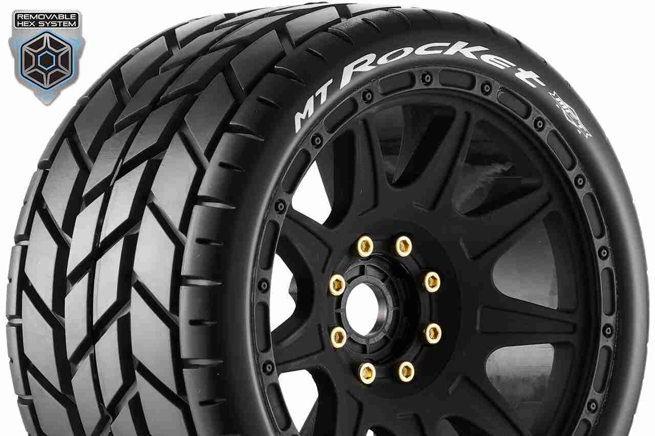 Louise RC MFT MT-ROCKET speed 1/8 Monster Truck Tire Set Soft Louise RC MFT MT-ROCKET speed 1/8 Monster Truck Tire Set Soft