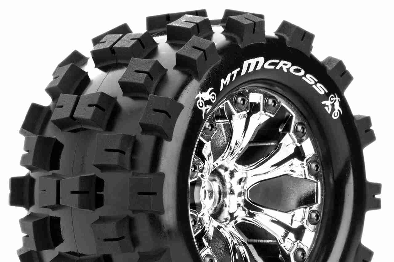 Louise RC MT-MCROSS 1/10 Monster Truck Tire Set Sport Chrome Louise RC MT-MCROSS 1/10 Monster Truck Tire Set Sport Chrome