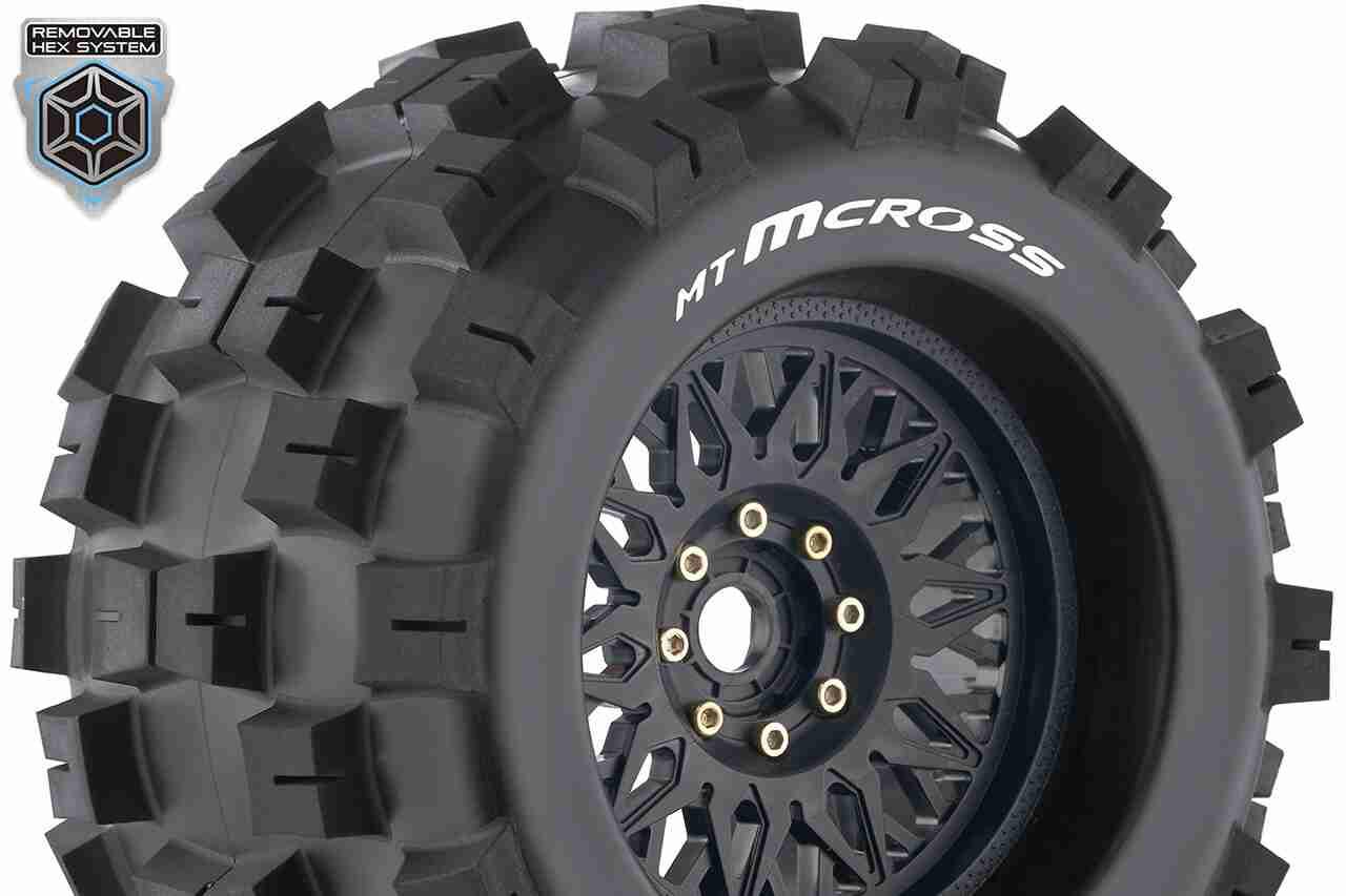 Louise RC MT-MCROSS 1/8 Monster Truck Tire Set Sport Black Louise RC MT-MCROSS 1/8 Monster Truck Tire Set Sport Black