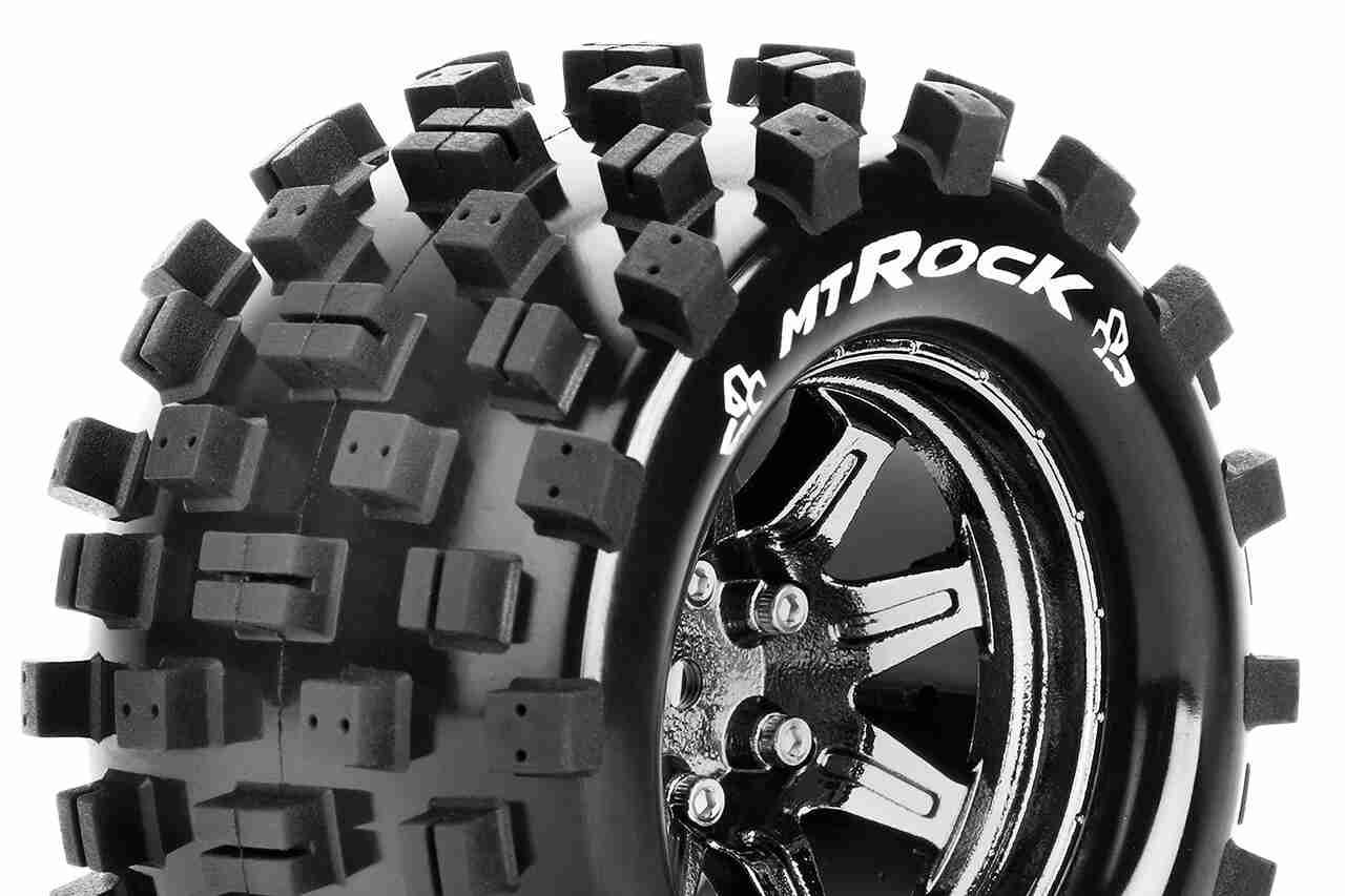 Louise RC MT-ROCK 1/10 Monster Truck Tire Set Sport Black Chrome Louise RC MT-ROCK 1/10 Monster Truck Tire Set Sport Black Chrome
