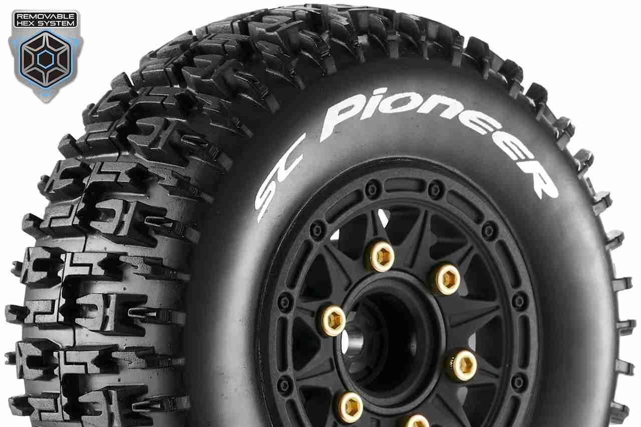 Louise RC SC-PIONEER 1/10 Short Course Tire Set Soft Removable 1/10 SC Hex - 12 Louise RC SC-PIONEER 1/10 Short Course Tire Set Soft Removable 1/10 SC Hex - 12
