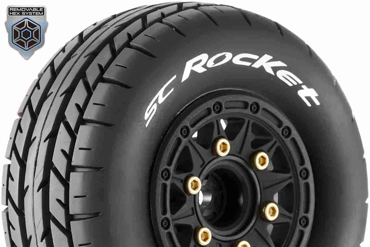 Louise RC SC-ROCKET 1/10 Short Course Tire Set Soft Removable 1/10 SC Hex - 12 Louise RC SC-ROCKET 1/10 Short Course Tire Set Soft Removable 1/10 SC Hex - 12