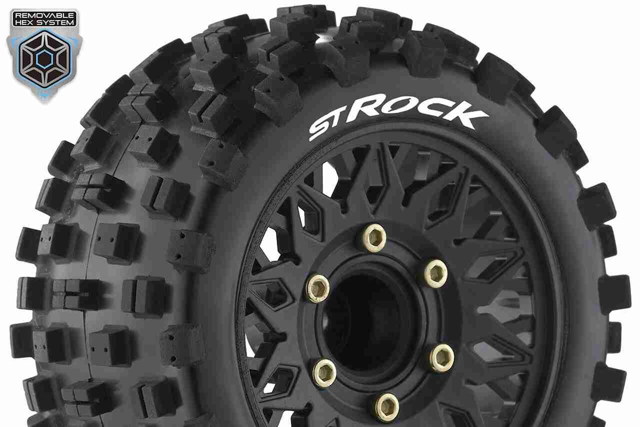 Louise RC ST-ROCK 1/10 Stadium Truck Tire Set Sport Black Louise RC ST-ROCK 1/10 Stadium Truck Tire Set Sport Black