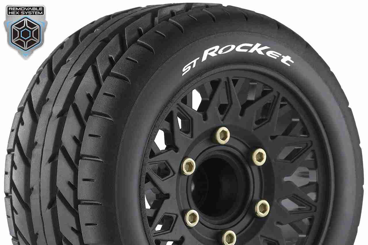 Louise RC ST-ROCKET 1/10 Stadium Truck Tire Set Sport Removable HEX 12 Narrow Louise RC ST-ROCKET 1/10 Stadium Truck Tire Set Sport Removable HEX 12 Narrow