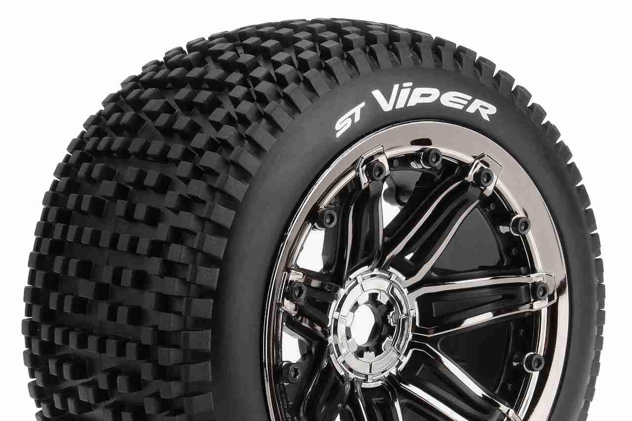 Louise RC ST-VIPER- 1/8 Stadium Truck Tire Set Sport Black Louise RC ST-VIPER- 1/8 Stadium Truck Tire Set Sport Black