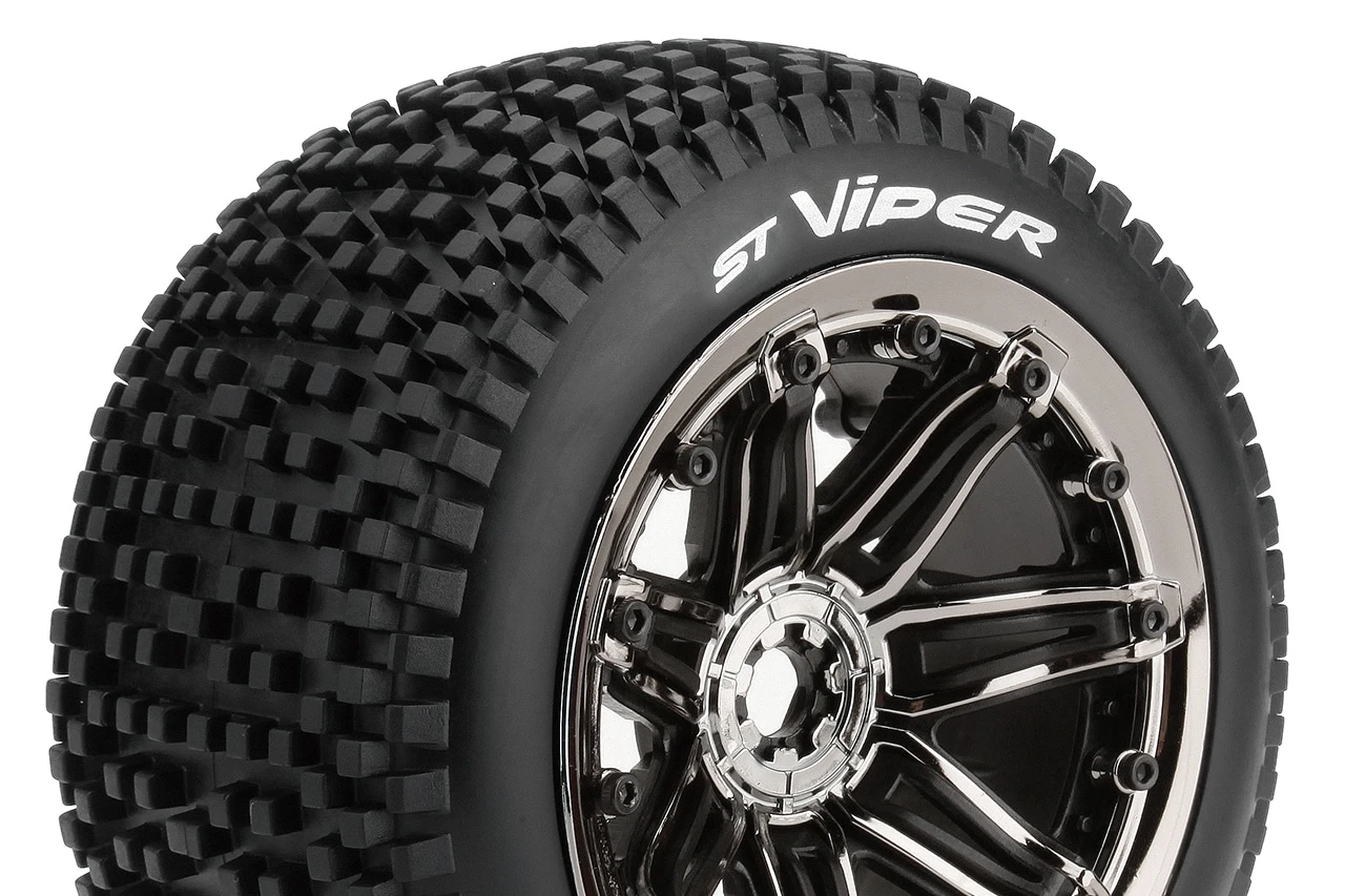 Louise RC ST-VIPER- 1/8 Stadium Truck Tire Set Sport Black Louise RC ST-VIPER- 1/8 Stadium Truck Tire Set Sport Black