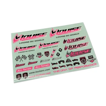 Louise RC - Sticker Sheet Neon Pink